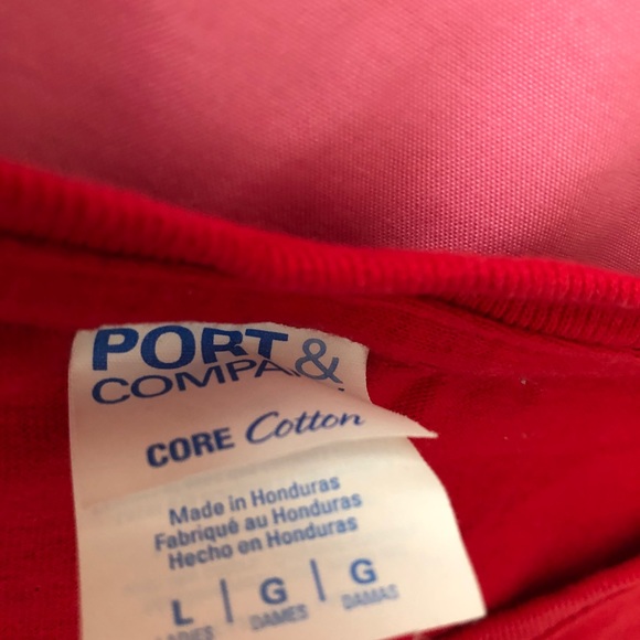 PORT & COMPANY men tee size LARGE EUC - Picture 2 of 3